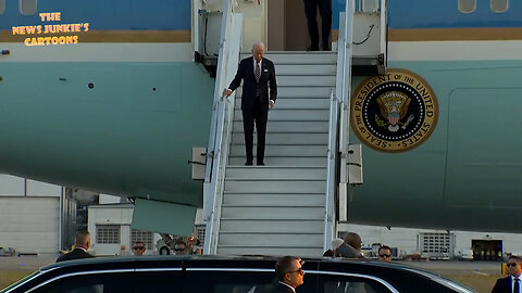 Biden arrives in Helsinki, Finland.
