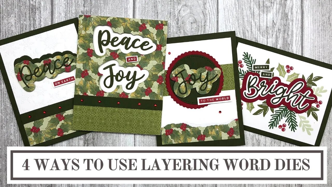 4 Ways to Use Layering Dies for Card Making