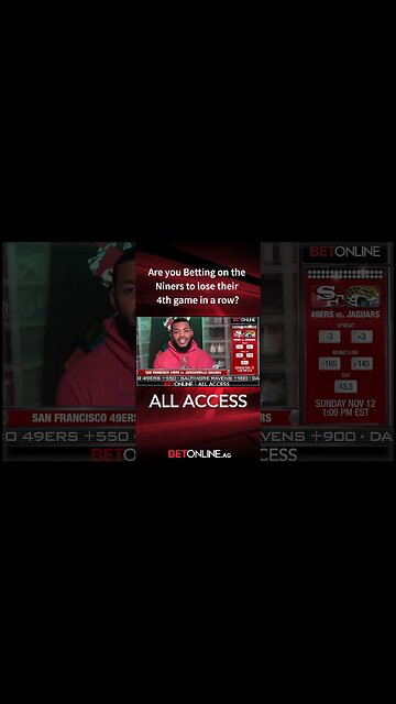 Are you betting on the 49ers to lose their 4th straight game? #nfl #49ers #sanfrancisco49ers