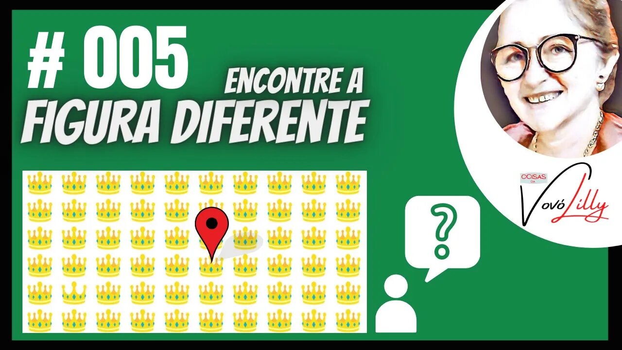 ENCONTRE A FIGURA DIFERENTE | # 005 | FIND THE DIFFERENT FIGURE