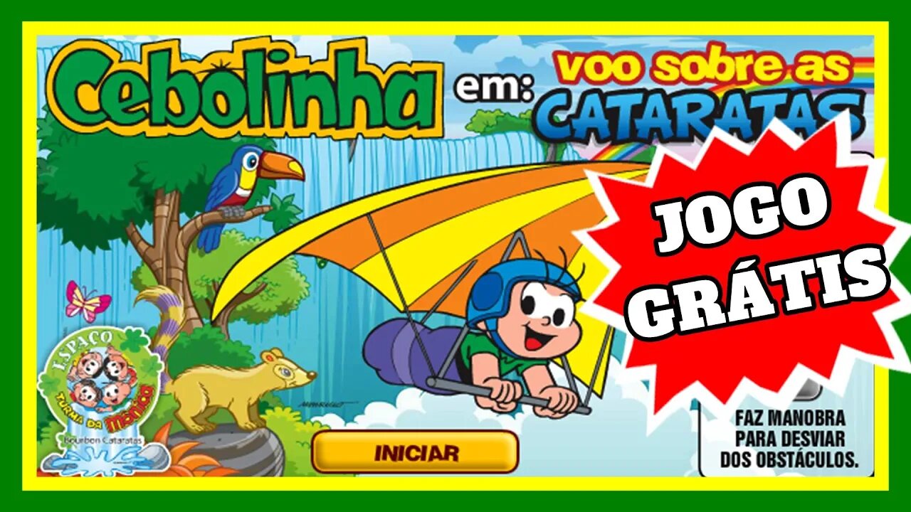 Jogo do Cebolinha em: Voo Sobre as Cataratas | Jogo Flash Grátis | Jogos da Mônica