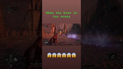 When the boss is too scary. #youtubeshorts #gamingcommunity