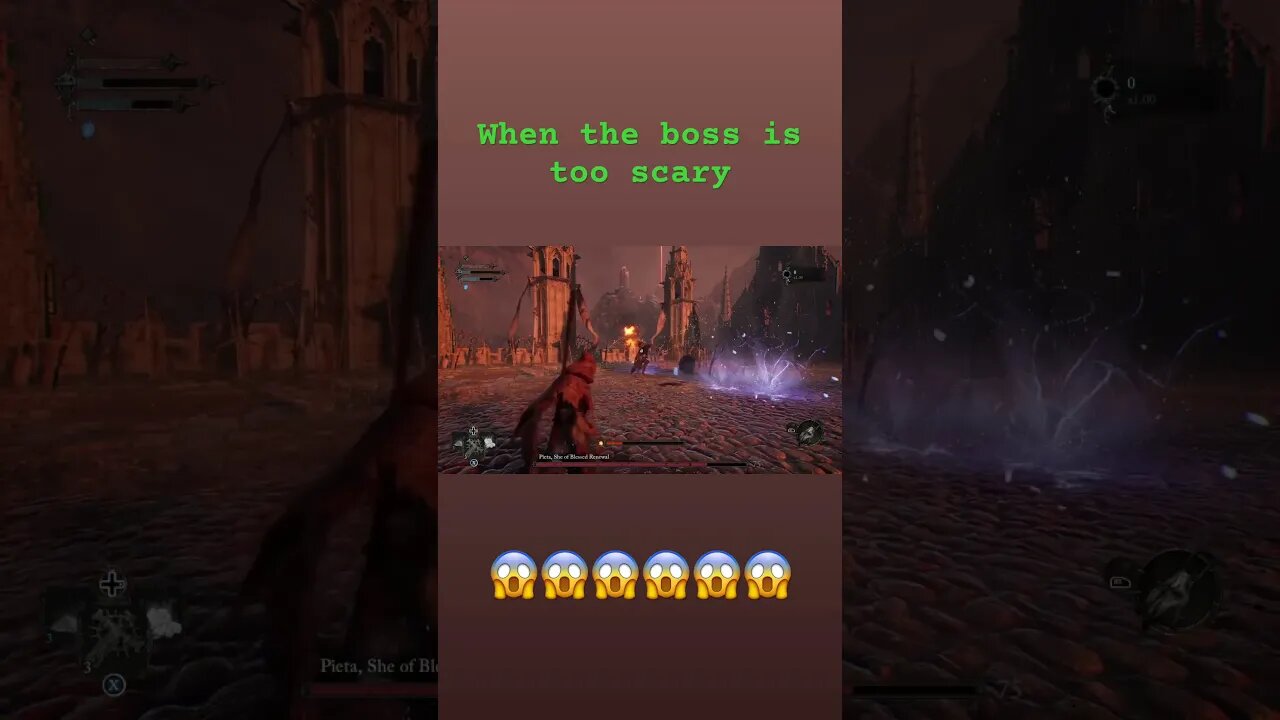 When the boss is too scary. #youtubeshorts #gamingcommunity