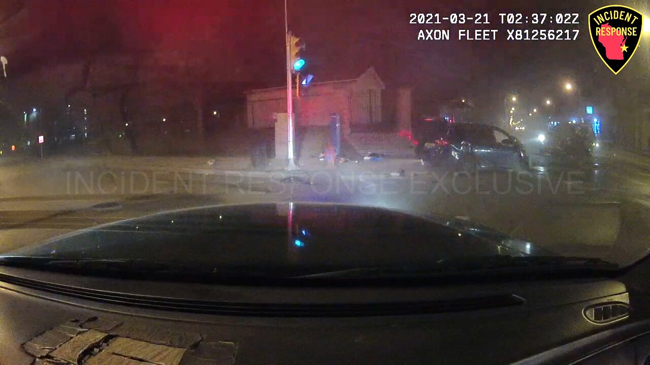 Dash Cam: Milwaukee Police Pursuit Crash at Sherman Blvd & Center Street
