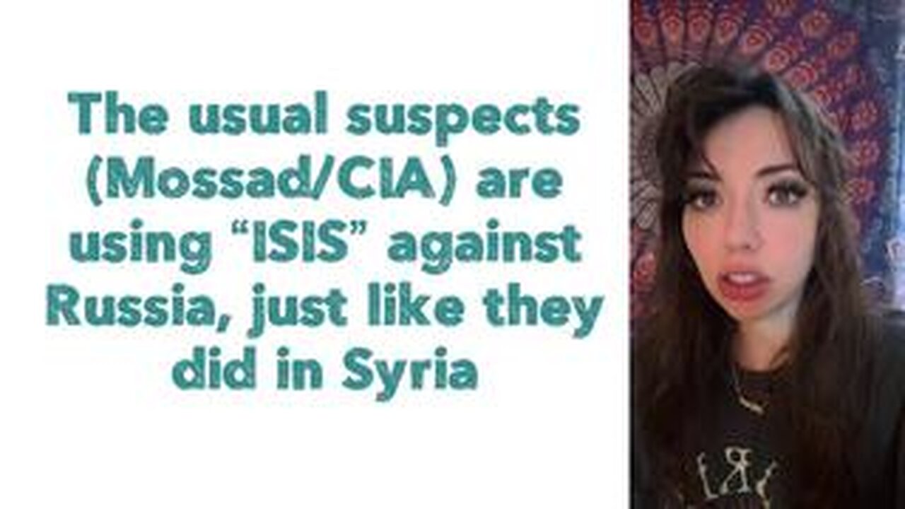 The usual suspects (Mossad/CIA) are using “ISIS” against Russia, just like they did in Syria