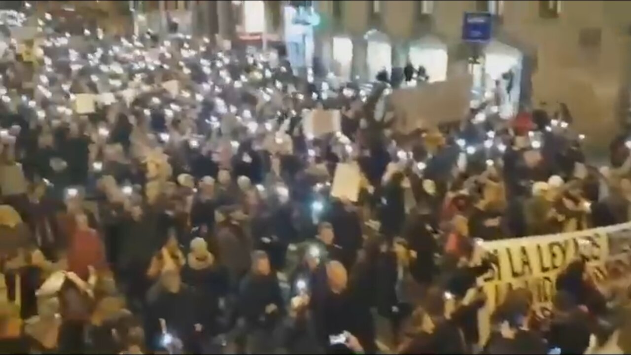 Barcelona Protests the Great Reset