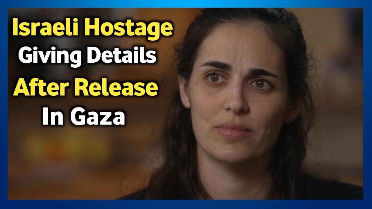 Israeli hostage giving details of his captivity at the Jordan Roman Gate in Gaza