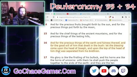 Deuteronomy 33 + 34 King James Version (KJV Bible 2022)