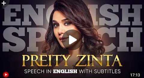 ENGLISH SPEECH ll PREITY ZINTA