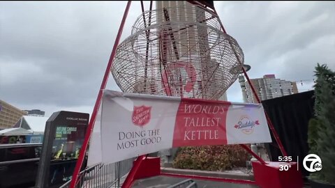 Detroit's tree lighting signifies the start of the Salvation Army's Red Kettle Campaign