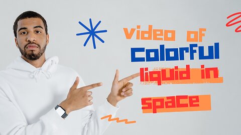 4k Video Colorful Liquid In Space