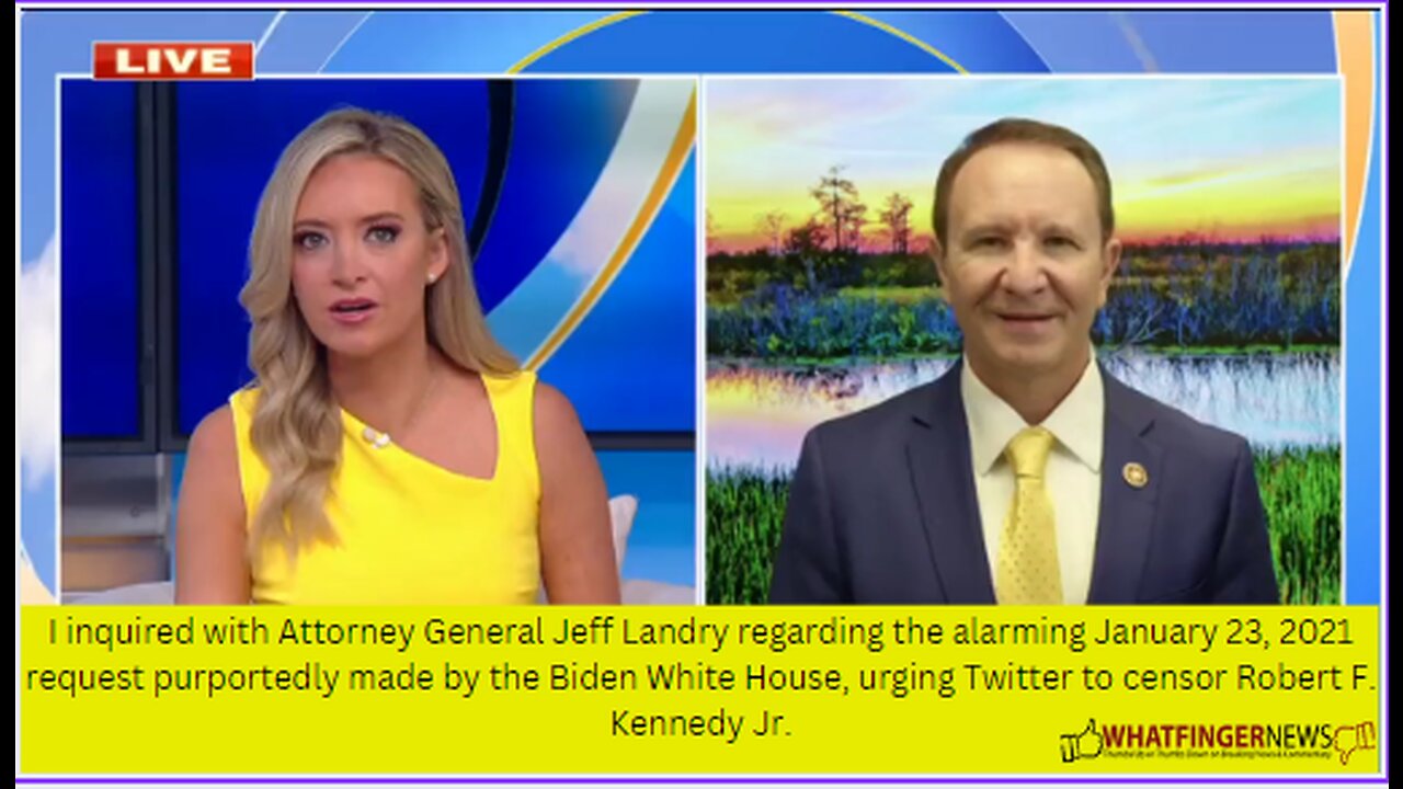 I inquired with Attorney General Jeff Landry regarding the alarming January 23, 2021 request