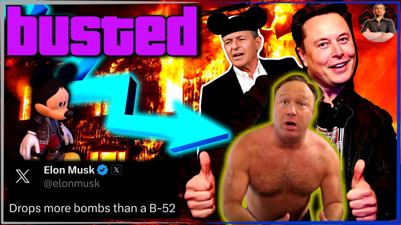 Alex Jones LIVES! Elon Musk Goes OFF on Disney and Bob Iger!