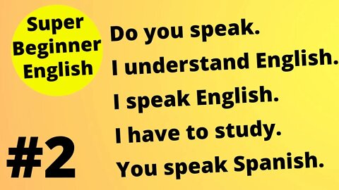 learn English words with this English course for beginners. #2