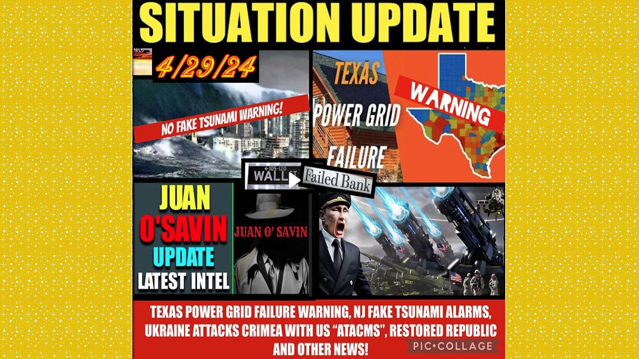 SG Anon. Juan O Savin ~ Situation Update 4/29/24 ~ Restored Republic > Judy Byington- Q+ White Hats