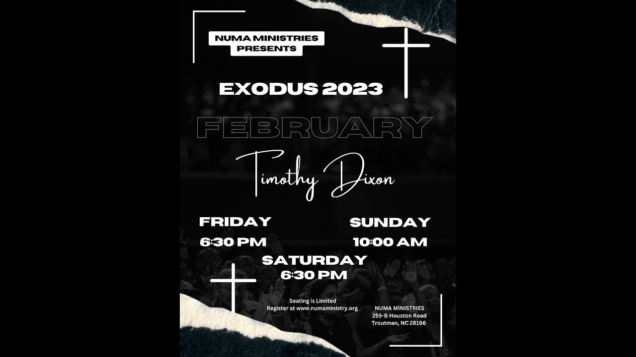 Live 2/25/23 Exodus 2023 Troutman, NC