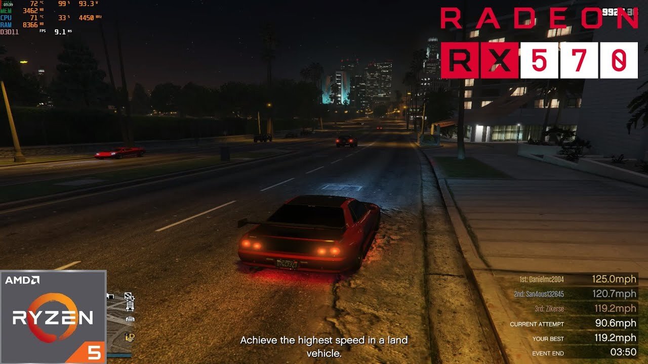 GTA 5 Online | RX 570 4GB + Ryzen 5 5600 + 16 RAM | Game Play Zone