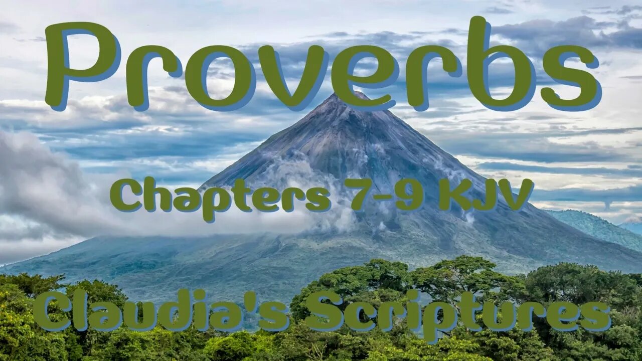 The Bible Series Bible Book Proverbs Chapters 7-9 Audio