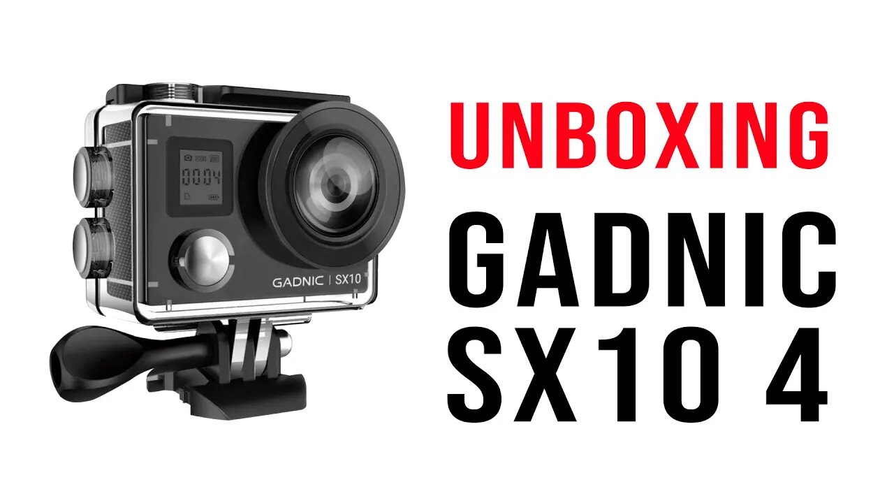 UNBOXING - Cámara de acción GADNIC SX10 4K MCDEP013 NTSC/PAL