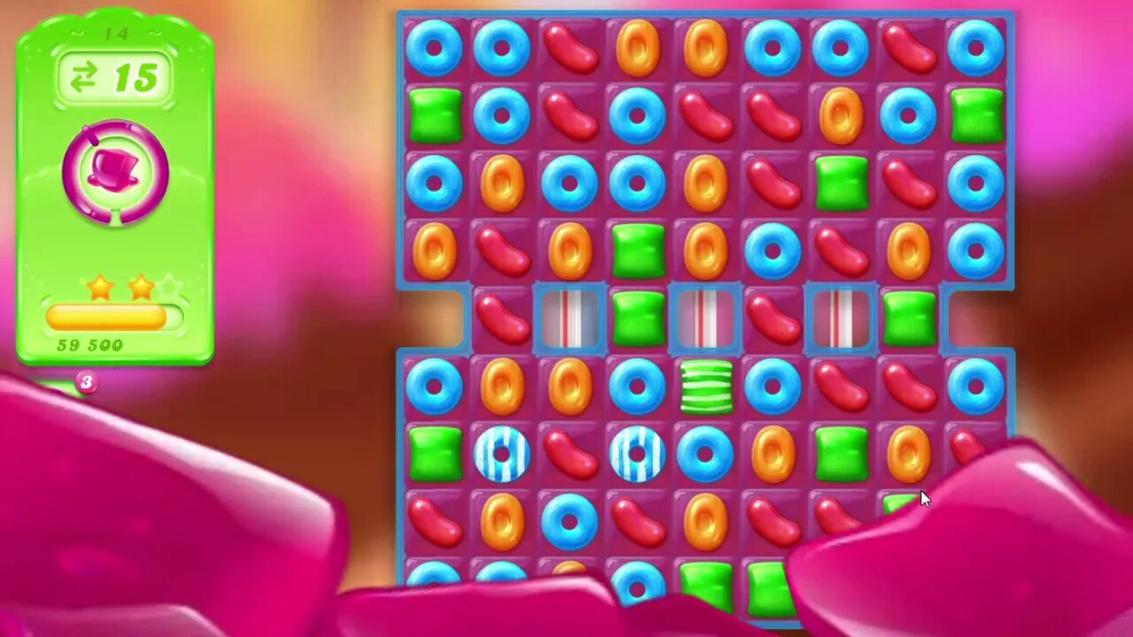 Candy Crush Jelly Saga Level 14