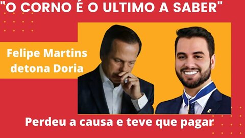 TJ diz que Felipe Martins não cometeu crime ao chamar Doria de corno