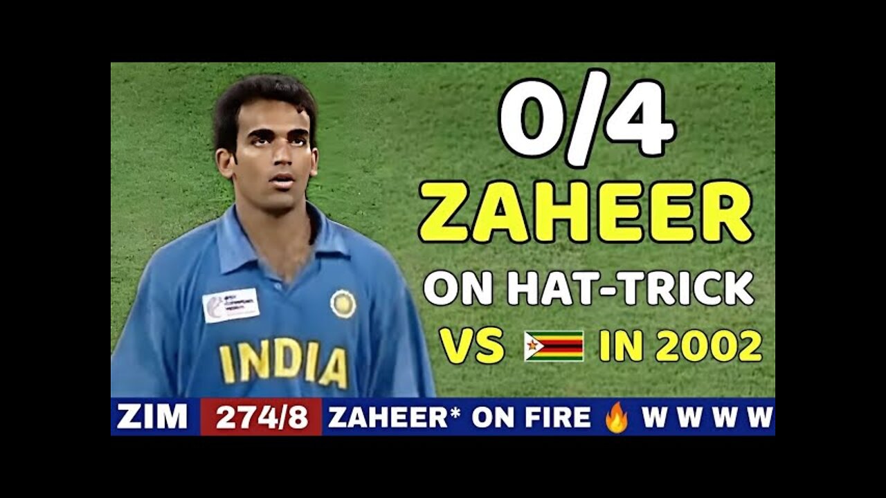 India Vs Zimbabwe 2002 CT Trophy Highlights | ZAHEER KHAN Took 4 Wickets Vs ZIM | Shocking Bowling😱🔥