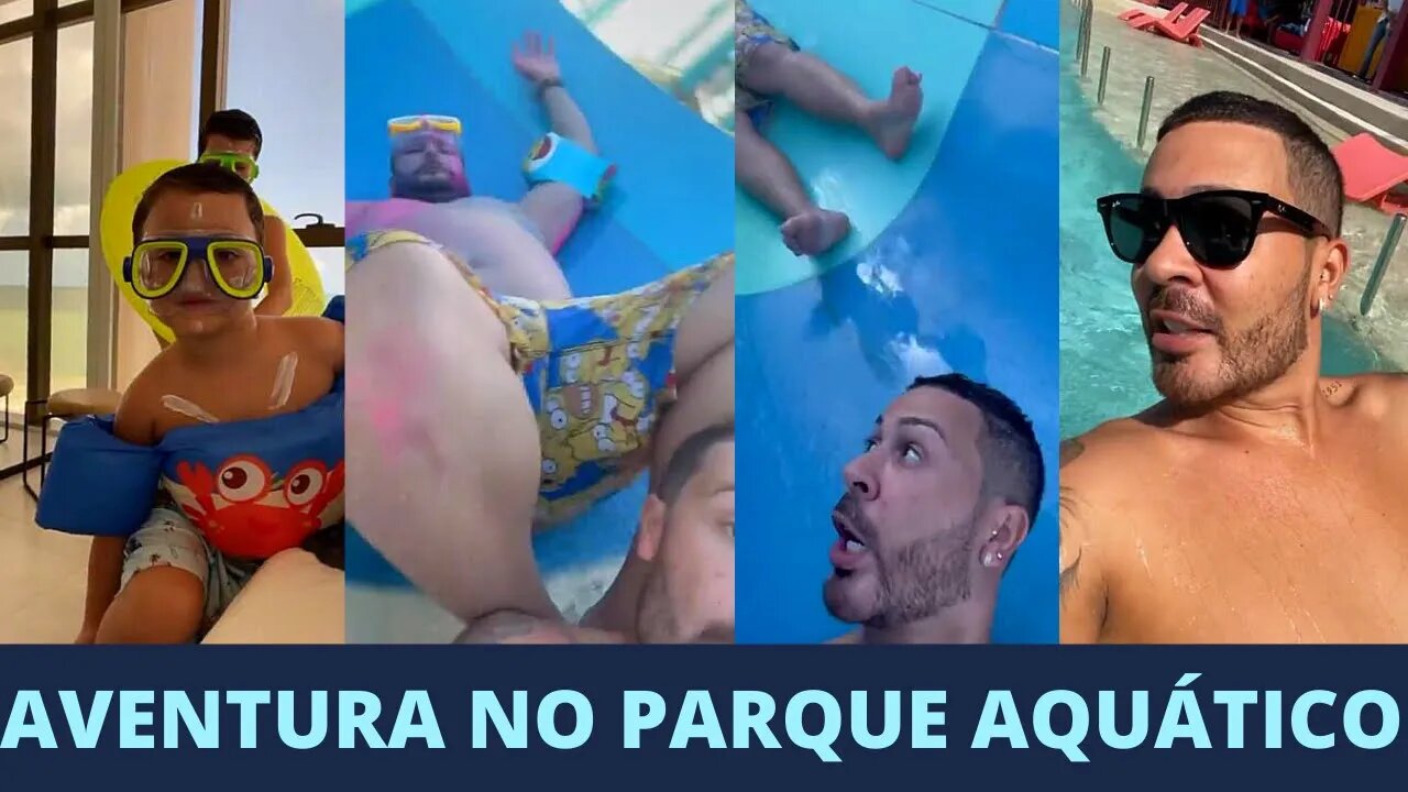 Bob Estrela Artur e Biel no Parque Aquático com Carlinhos Maia e Muita Aventura