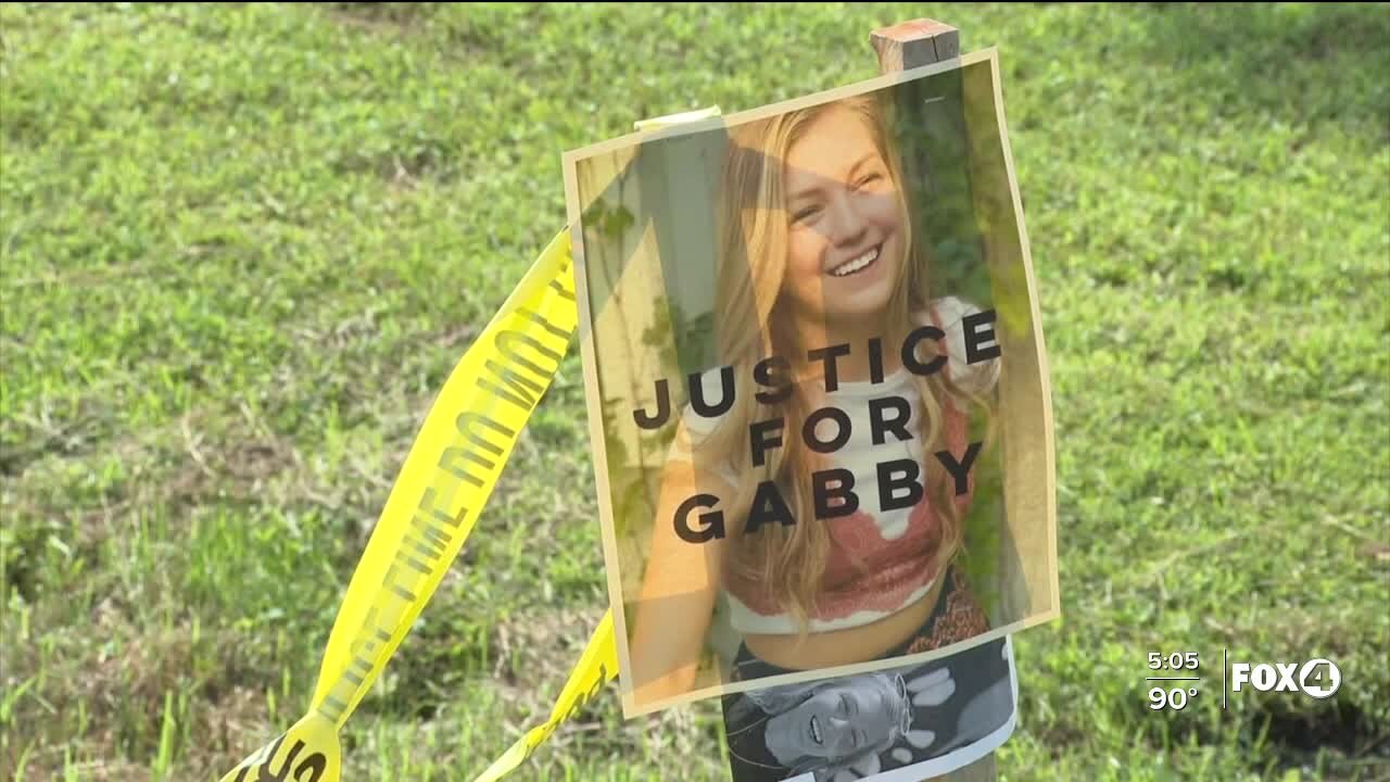 Protestors gather outside Laundrie Family home in North Port