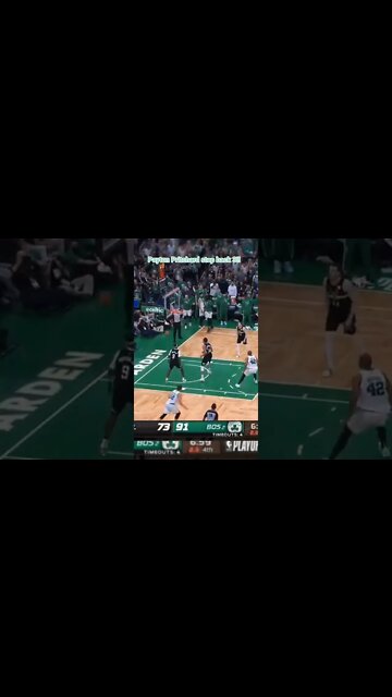 Payton Pritchard step back 3 and gives the Celtics 21 pt lead over Bucks!!