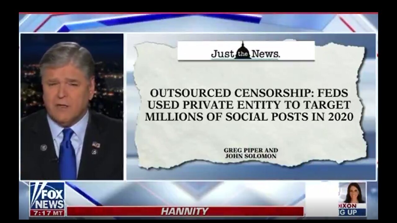 Democrats sponsored censorship in 2020 election - 10-1-22