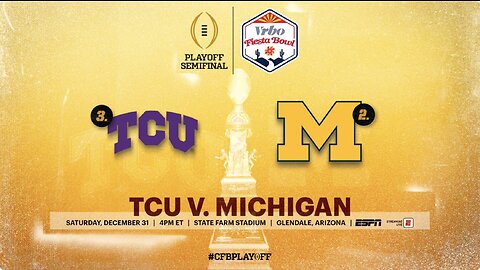 Texas Christian University vs Michigan College Football Playoff Trailer