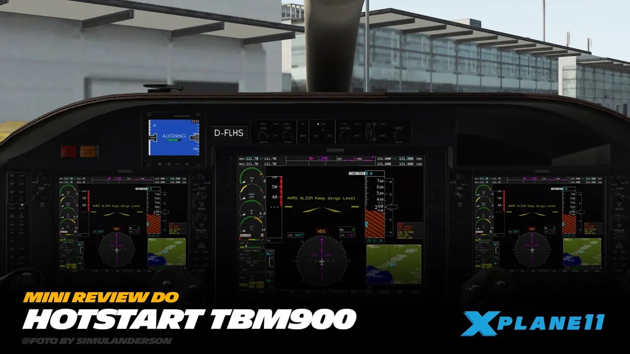 Review TBM 900 da HotStart para X-Plane 11