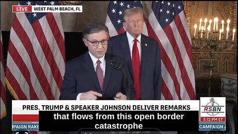 House Speaker Mike Johnson And President Trump Announce The Save Act (CC)