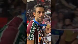 Fluminense 1x1 Flamengo - Fred comemorando o título do Carioca 2022