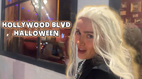 Halloween On Hollywood Blvd! Everyone Loved My Costume!