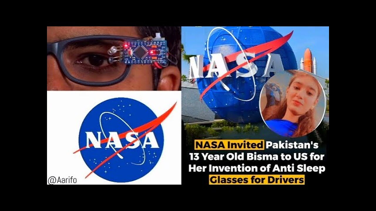 Nasa invite pakistani 13 year old Bisma | Anti sleep glasses for drivers | New technology | Nasa