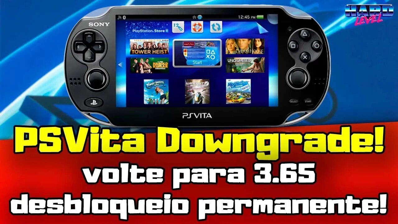 PSVITA! DOWNGRADE PARA 3.65 COM 100% LIBERADO PERMANENTE E INSTALAÇÃO DO ADRENALINE PARA PSP E PS1