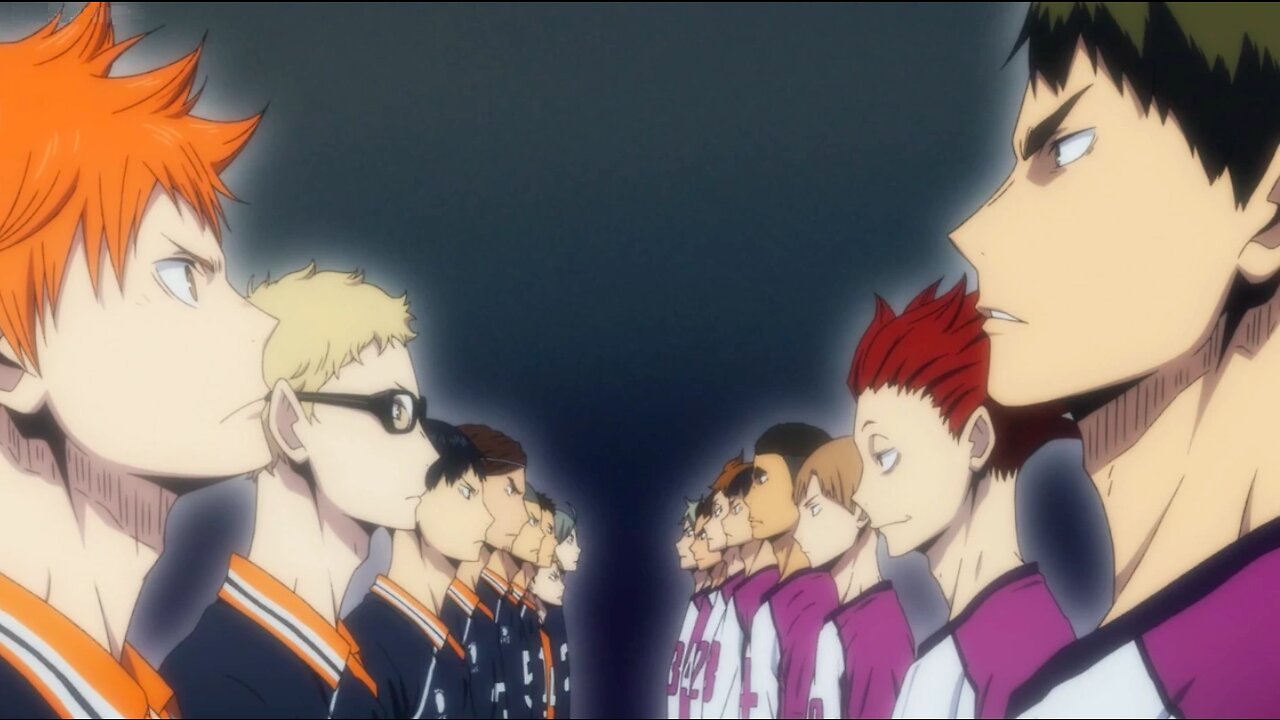 EPIC BATTLE SCENE KARASUNO VS SIRATORIZAWA PART 1