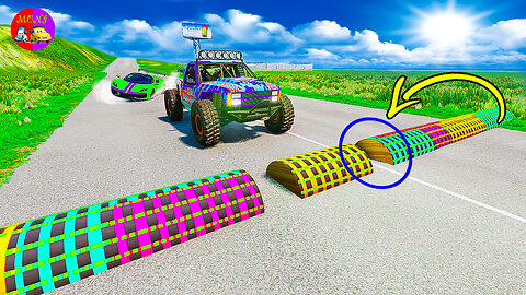 BeamNG Drive – Cars vs Unfinished Speed Bumps
