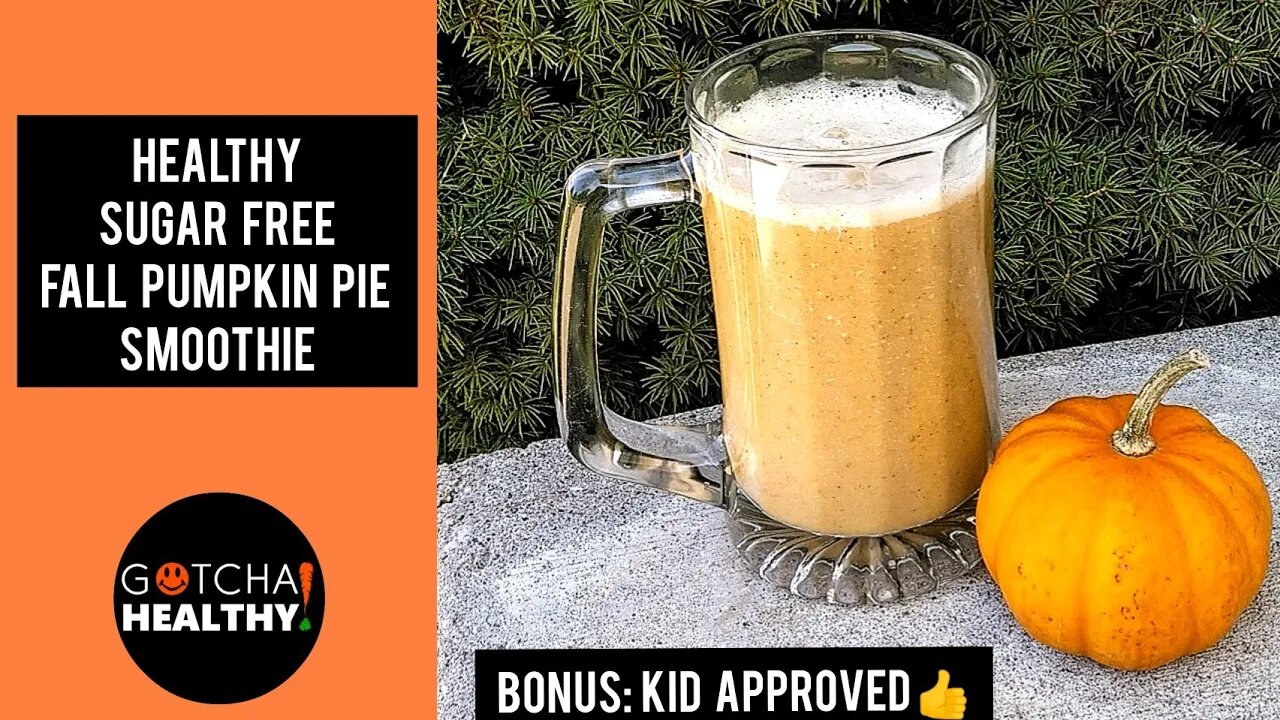 🍁Healthy Sugar Free Pumpkin Pie Spice Fall Drink! Kid Approved Too!