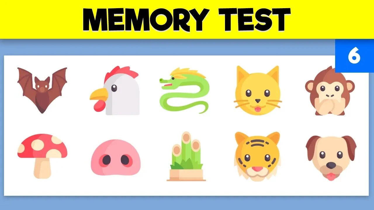 VISUAL MEMORY TEST | Train your visual memory