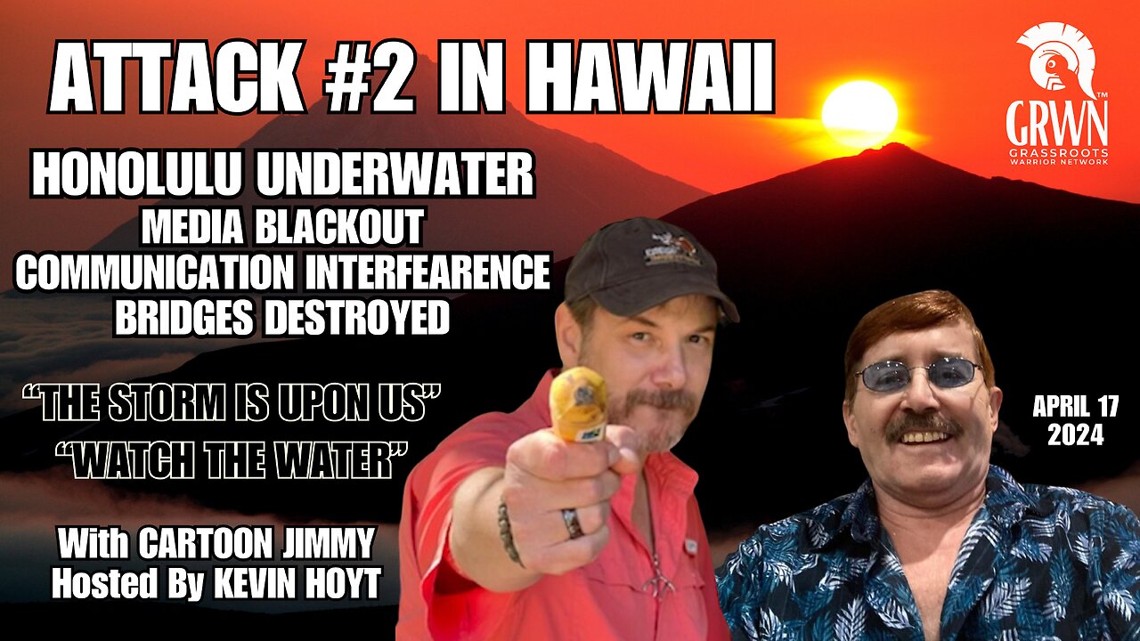 CARTOON JIMMY; NEW REPORT from HAWAII- watch the water!