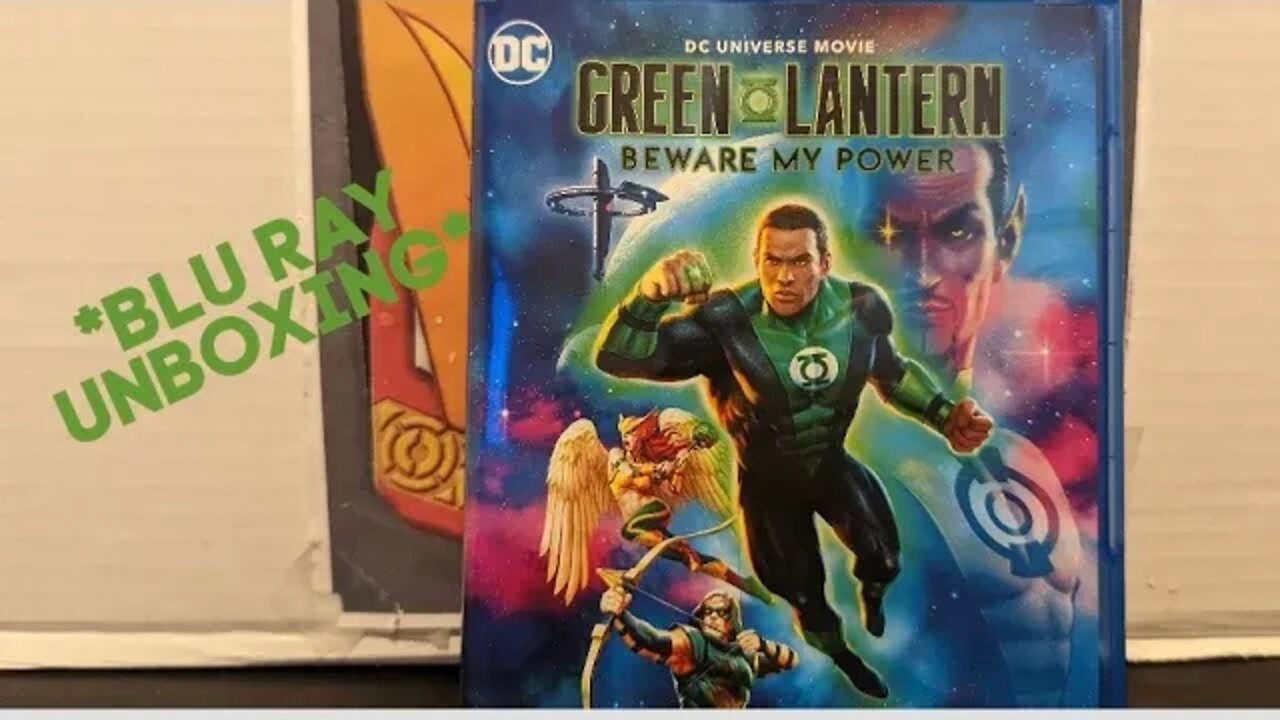 DC Universe Movie GREEN LANTERN BEWARE MY POWER Blu Ray + Digital Code Unboxing - Rodimusbill
