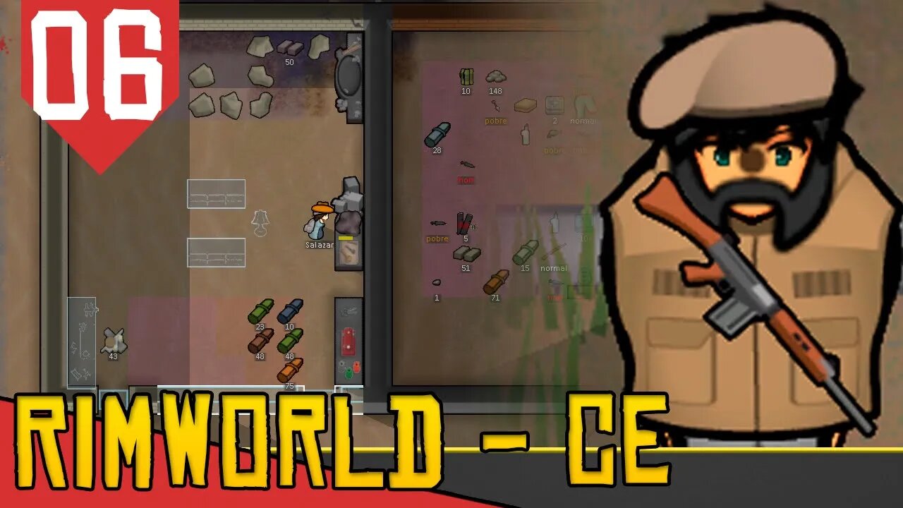 Viagem TEMPORAL - Rimworld Combat Extended #06 [Série Gameplay PT-BR]