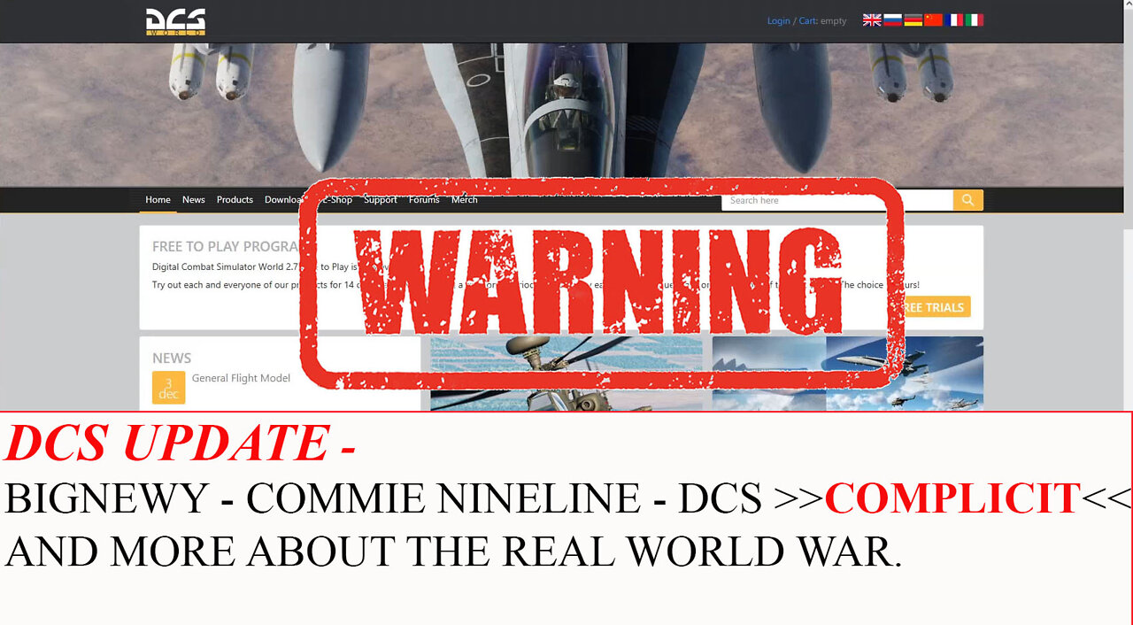 DCS UPDATE - BIGNEWY - COMMIE NINELINE - COMPLICIT AND THE WAR