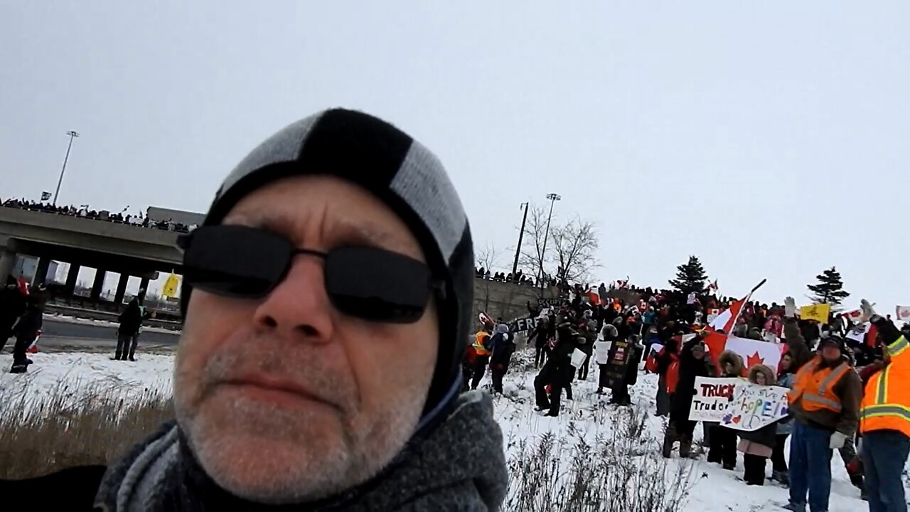 Small Fringe Of Truckers Supported In London Ontario