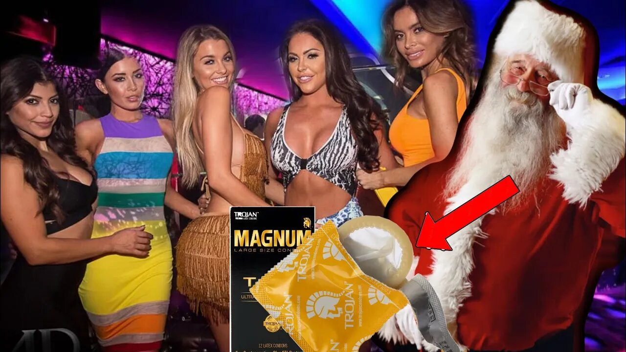 SANATA claus AT CLUB GIVING OUT CONDOMS AND GIFTS!!!