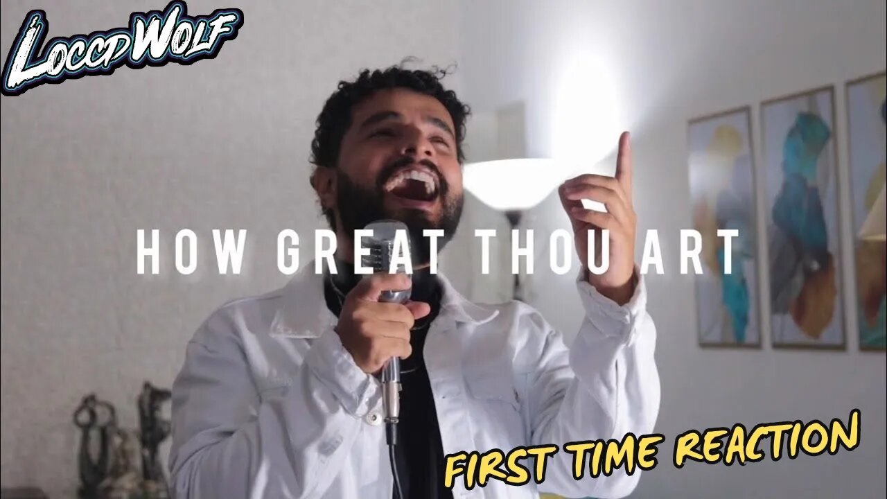 POWERFUL VOCALS! How Great Thou Art - Gabriel Henrique (Cover) | REACTION