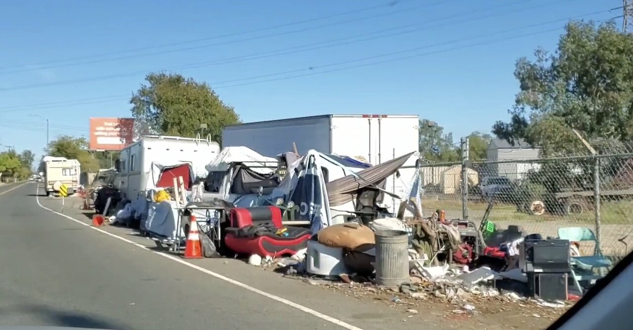 Homeless in Sacramento Area Northern California in Recreational Vehicles