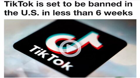 He wants to ban TikTok because they are losing the information war